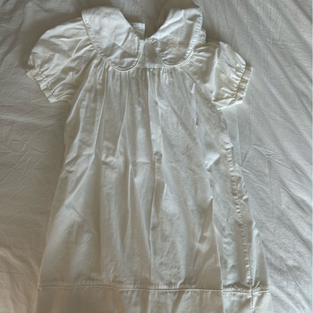White Peter Pan Collar Dress 4T